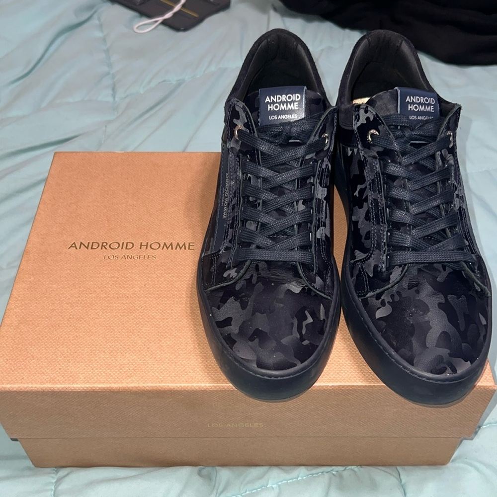 Android Homme 
AHP224-07 Venice 
Navy/Navy Leather Camo
9UK 43 Euro 10USA